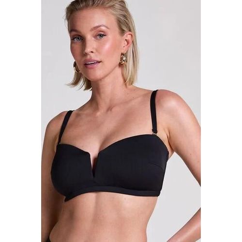 Hunkemöller Haut De Bikini Bandeau En Néoprène Noir