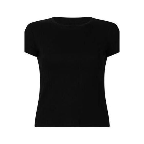 Hunkemöller Haut De Pyjama Manches Courtes Rib Crew Neck Noir