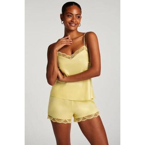 Hunkemöller Short De Pyjama Satin Jaune
