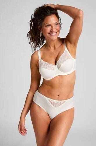 Hunkemöller Slip Taille Haute Sophie Blanc
