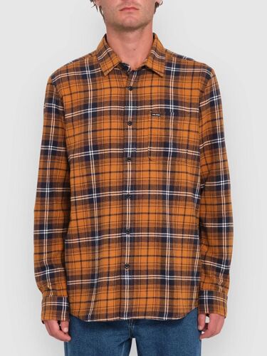 Volcom Caden Plaid Chemise Marron