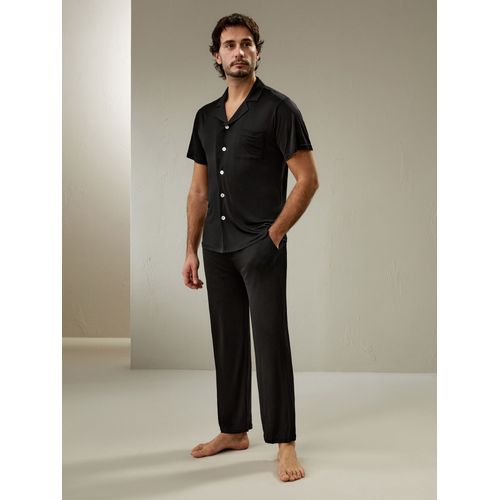 Lilysilk Pyjama Homme Soie M Noir