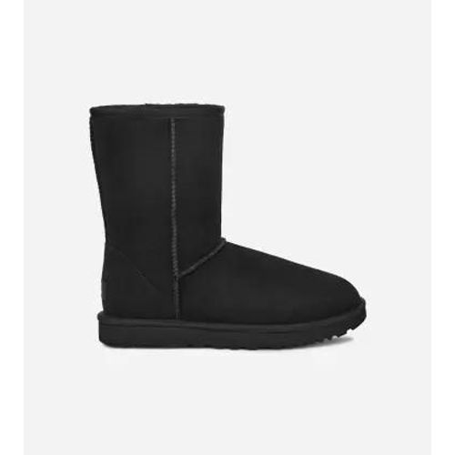 Botte Ugg Classic Short Ii Pour Femme | Ugg Ue In Black, Taille 43, Shearling