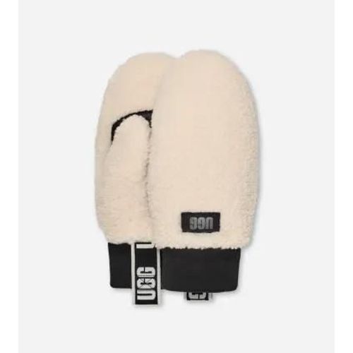 Moufle En Uggfluff Avec Ruban À Logo In Nimbus, Taille S/M, Fleece