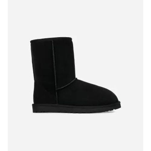 Ugg Classic Short Pour Homme | Bottes Chaudes En Peau De Mouton Sur Ugg.Com In Noir, Taille 46, Double Face