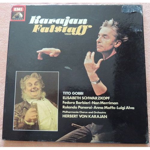 Giuseppe Verdi, Herbert Von Karajan – Falstaff - Coffret 2xvinyles 33t Lp