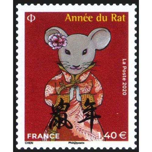 France 2020, Très Beau Timbre Neuf** Luxe Yvert 5378, Timbre Moyen Format, Astrologie Chinoise, Année Du Rat.