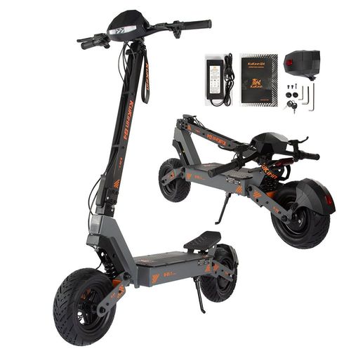 Trottinette Électrique Adulte Kukirin G4, Moteur 2400 W, Batterie 60 V 20 Ah, Vitesse 70 Km/H, Autonomie 75 Km, Capacité De Charge 120 Kg, Pneus À Vide 11 Pouces