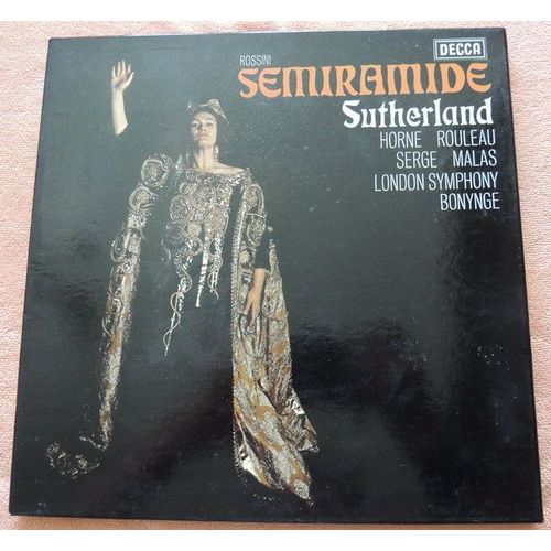 Rossini, Sutherland, Horne, Rouleau, Serge, Malas, London Symphony, Bonynge – Semiramide - Coffret 3xvinyles 33t Lp