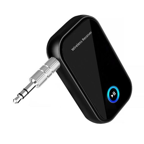 Nouveau récepteur audio Bluetooth 5.0 avec fonction mains libres pour voiture et usage domestique, adaptateur audio Bluetooth AUX.
