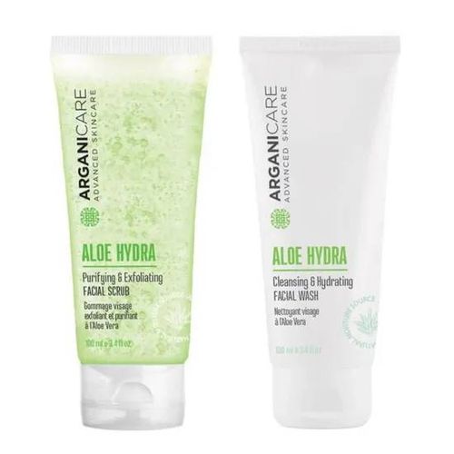 Arganicare Soin Du Visage Gommage + Nettoyant Hydratant 