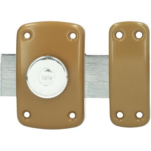 TEPPC-YV10BT/30 Verrou de sûreté à bouton, Marron Doré, 30 mm