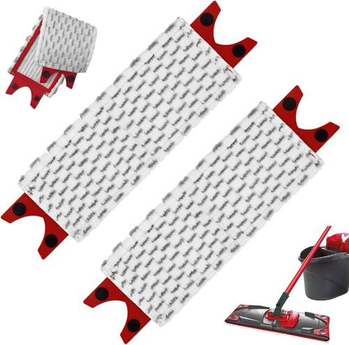 2 PCS pour Vileda UltraMax XL Balai Serpillière Recharge Kit¿Recharge Lavable et pour Nettoyage des Sols
