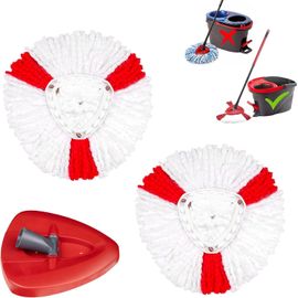 Lot De 8 Têtes De Balai En Microfibre Pour Balais Plats O-Cedar, Recharges De Tampons Lavables Et Reutilisables Pour Sols Durs 97919697