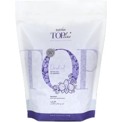 Top Line Orchid - 750g - Perles De Cire Pelable Pour L'épilation Sans Bandes - Sans Colophane Idéale Pour Les Peaux Sensibles - Pour La Zone Maillot Et Les Aisselles - Parfum À L'orchidée 
