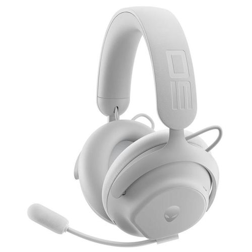 Alienware Pro Wireless Gaming Headset - Micro-casque - circum-aural - fréquence/Bluetooth radio de 2,4 GHz - sans fil, filaire - Suppresseur de bruit actif - USB - lunar light