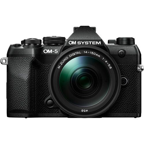 Appareil photo OM-5 Mark II hybride 20.4 mpix + Objectif 14-150 mm f/4-5,6 II (noir)