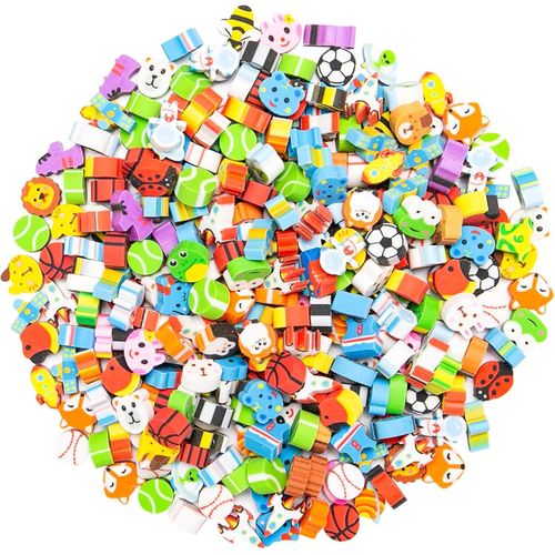 300 Pièces Lot De Mini Gommes Pour Enfant Petites Gommes Colore¿Es Mini Gomme À Effacer En Caoutchouc Gommes Animaux De Mignon Pour Enfants,Étudiants,Cadeaux D'anniversaire