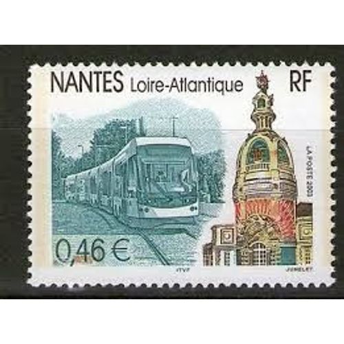 Le Tramway De Nantes (Loire-Atlantique) Année 2003 N° 3552 Yvert Et Tellier Luxe