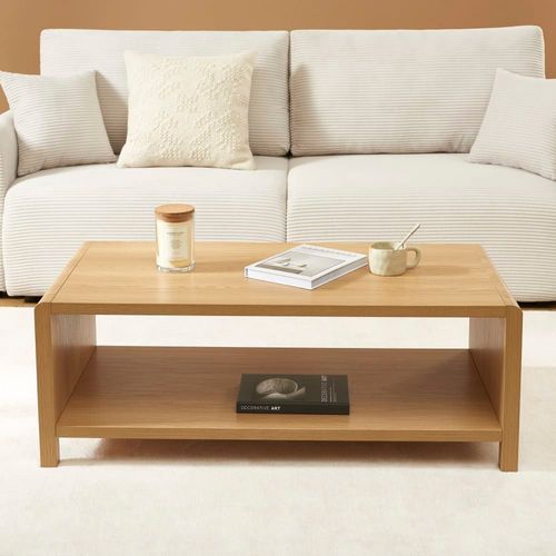 Table Basse Effet Chêne