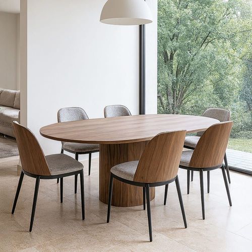 Table Extensible En Bois Foncé 180-220cm