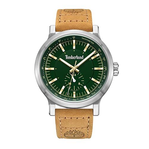Montre Timberland Discoll Cadran Vert Cuir Beige