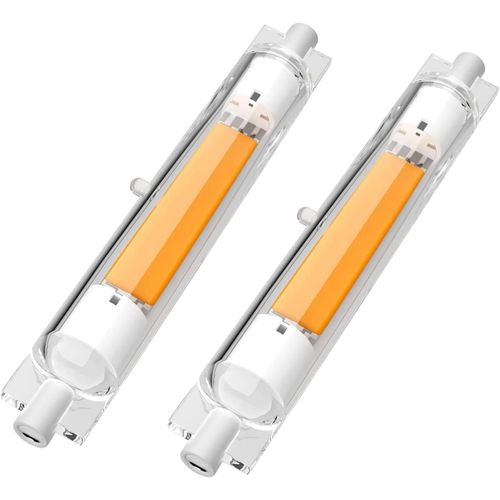 Ampoules R7s Led 118mm Dimmable,30w Équivalent À Ampoule Halogène 118mm 300w, Sans Scintillement,Blanc Chaud 3000k 3000lm,Éclairage À Faisceau 360°,Ac 220-240v, Lot De 2