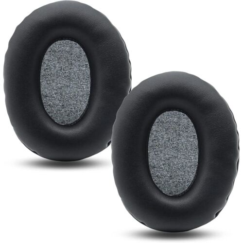 KALANKA-Coussinets de Remplacement Professionnels compatibles avec Les Oreillettes du Casque JVC HA-S660 avec Mousse à mémoire de Forme en Cuir protéiné Plus Souple