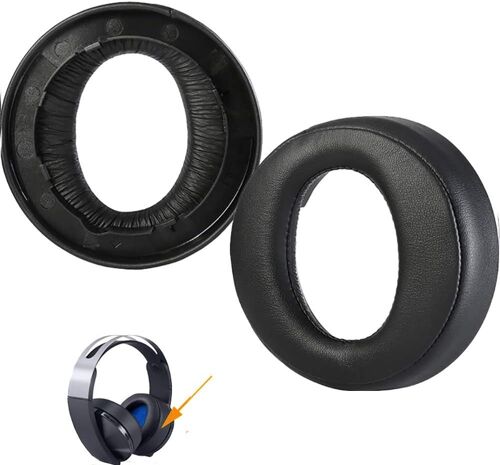 LORANKA-De Remplacement Coussinets d'oreille Coussins Coussinets Tasse pour Sony PS4 PlayStation Platinum PlayStation 4 sans Fil CECHYA-0090 Casque Uniquement (ne Convient Pas pour Les Autres Casque)