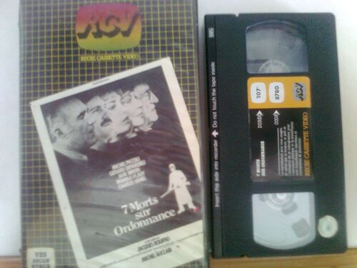 Cassette Vidéo Vhs - 7 Morts Sur Ordonnance - Michel Piccoli