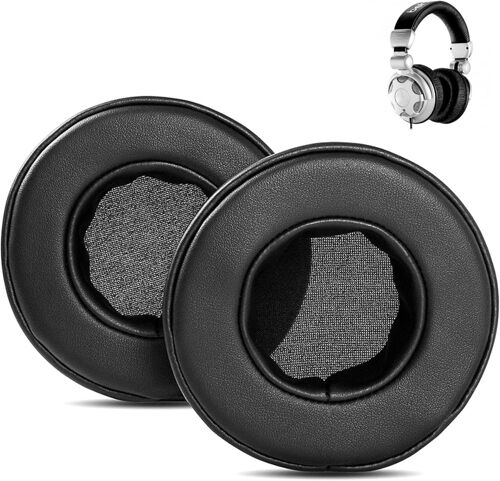 KAL-Coussinets D'Oreille Compatible Avec Behringer Hpx 2000 Hpx2000 Headphone Coussinets D'Oreille De Rechange En Cuir Protéiné Doux Et Mousse À Mémoire De Forme