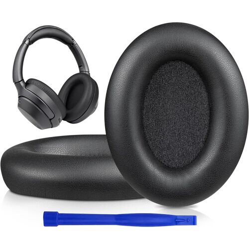 Soft Leather Protein Foam Cushion Pads for Sony WH-1000XM3 (WH1000XM3) Over-Ear Headphones, with Noise Insulation Memory Foam, Extra Thickness