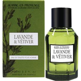 Lbgwp60-Jeanneen Provence - Eau De Toilette Homme - Parfum Lavande Et Vétiver - Ingrédients D'origine Naturelle - Fabriqué En France - Flacon 100 Ml 