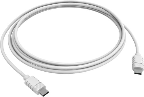 Câble USB extérieur, USB-C vers USB-C, Résistant aux intempéries - Câble de 3m - Alimentation à partir d'une prise intérieure ou extérieure - Accessoire compatible avec la caméra extérieure