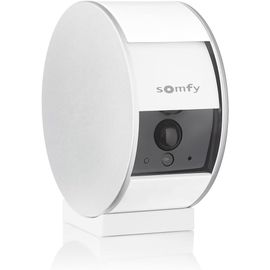 Somfy 2401507 - Indoor Camera, Caméras avec volet motorisé, Compatible : Alexa, Google Home et Tahoma, Vision Nocturne, Détection de Mouvement, Grand Angle, Enregistrements vidéo, Haut-Parleur
