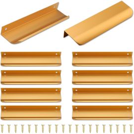 lbgwp60-Poignes De Doigts Encastrées Pour Placard, Tiroir, Armoire De Salle De Bain, Chambre À Coucher, Cuisine, Commode, Lavabo, Armoire - 15 Cm