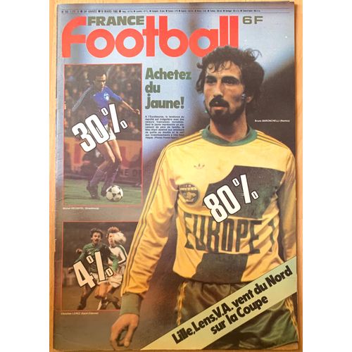 France Football 18th March 1980