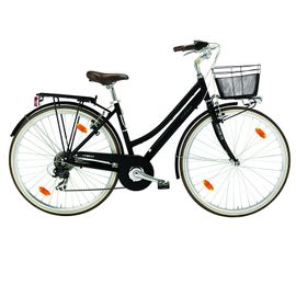 Vélo Femme Boulevard 28 Pouces 18 Vitesses Noir