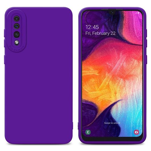 Cadorabo Housse Compatible Avec Samsung Galaxy A50 4g / A50s / A30s En Fluid Violet Foncé - Étui De Protection En Silicone Tpu Flexible