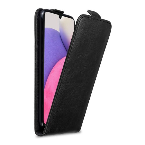 Cadorabo Housse Compatible Avec Samsung Galaxy A33 5g En Noir Nuit - Étui De Protection Au Design Flip Avec Fermeture Magnétique