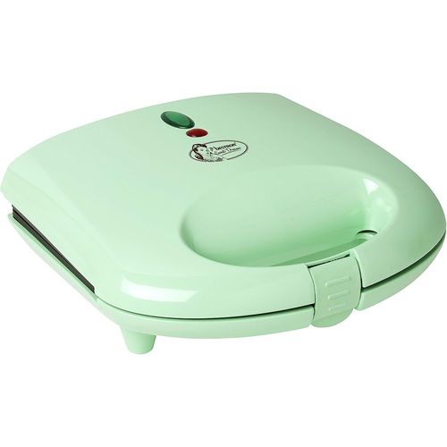 KALANKA-Gaufrier pour Gaufres de Bruxelles, Gaufrier avec Revêtement Anti-Adhésif, Design Rétro, 700 Watts, Couleur: Menthe, Vert