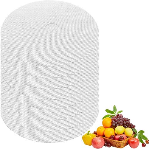 lbgwp60-Dshydrateur, 8 Morceaux De Film Déshydrateur, Déshydrateur 33X33 Cm, Feuilles De Déshydrateur En Silicone Antiadhésives, Adaptées Au Séchage Des Fruits, Des Céréales Et Des Légumes