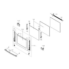 Porte complète d'origine - Four, cuisinière (DG94-00076Y SAMSUNG)