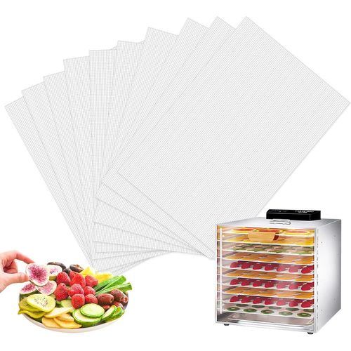 lbgwp60-LotDe 10 Films De Déshydratation Pour Déshydrateur Automatique - 38,5 X 28,5 Cm - Film De Déshydratation Anti-Adhésif - Réutilisable - Feuilles De Déshydrateur En Silicone Pour Déshydrateur