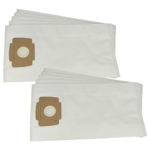 vhbw 10x Sacs compatible avec Ecolab S 152, S 142 B, S 122, S 12 Plus, S 12 aspirateur - 45,5cm x 24cm blanc