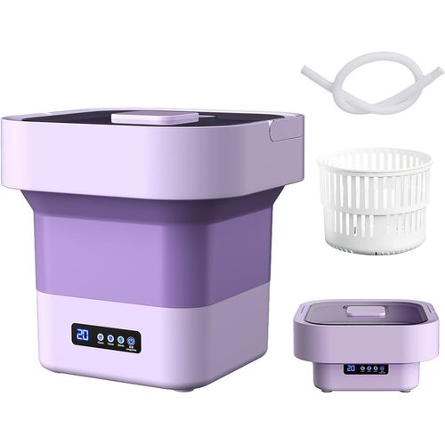 lbgwp60-MachineÀ Laver Portable, Mini Machine À Laver Pliable, Fonction De Séchage À Essorage Doux Entièrement Automatique De 10 L Laveuse Portable Pour Sous-Vêtements De Bébé (Pr Ue)