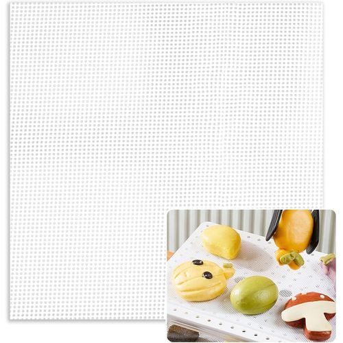 lbgwp60-10Pièces Deshydrateur Alimentaire, 35.6 * 35.6Cm Joint De Déshydrateur En Silicone, Accessoire De Déshydrateur, De Fruits Déshydratés, Grille De Déshydratation Réutilisable
