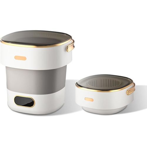 lbgwp60-MachineÀ Laver Pliable Avec Essoreuse, 15 L Machine À Laver Entièrement Automatique Avec 3 Modes De Nettoyage, Mini Machine À Laver Camping Pour Sous-Vêtements Chaussettes