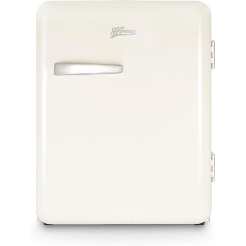 lbgwp60-MiniBar Vintage 31L Toad8, Mini Frigo De Chambre Compact, Aliments, Boissons, Cosmétiques, Design Vintage, Température Réglable 6°-15°C, 24 Db, Couleur Crème