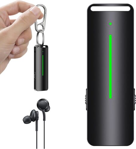 100GB Enregistreur Vocal,Dictaphone avec Lecture et Enregistrement à Commande vocale,Enregistreur Audio pour Les conférences,Les réunions,Les entretiens,Les Cours (écouteurs Inclus).[V398]